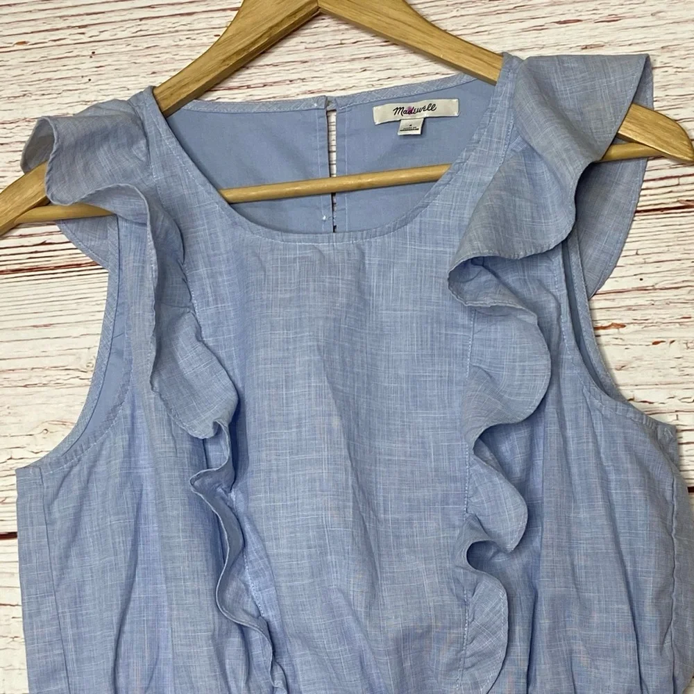 Madewell Bellflower Ruffle Dress Sz 6
